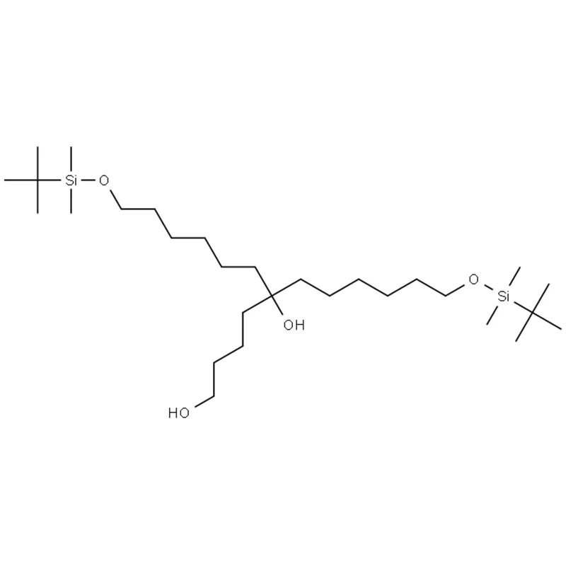 1-(pentan-5-ol)-2-hydroxyl-3,4-bis(TBDMS-hexane)