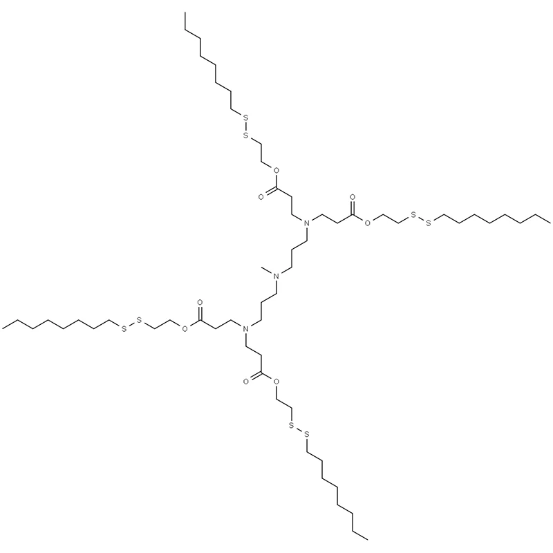 16-Oxa-19,20-dithia-4,8,12-triazaoctacosanoic acid, 8-methyl-4,12-bis[3-[2-(octyldithio)ethoxy]-3-oxopropyl]-15-oxo-, 2-(octyldithio)ethyl ester