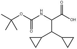 2-((tert-Butoxycarbonyl)amino)-3,3-dicyclopropylpropanoic acid