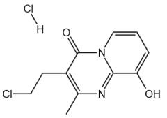 3-(2-chloroethyl)-9-hydroxy-2-methyl-4H-pyrido[1,2-a]py rimidin-4-one hydrochloride