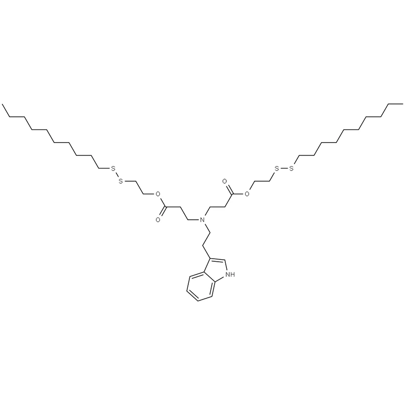 Bis(2-(decyldisulfaneyl)ethyl) 3,3'-((2-(1H-indol-3-yl)ethyl)azanediyl)dipropionate