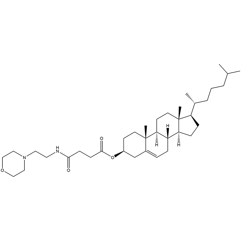 Cholest-5-en-3-ol (3β)-, 3-[4-[[2-(4-morpholinyl)ethyl]amino]-4-oxobutanoate]