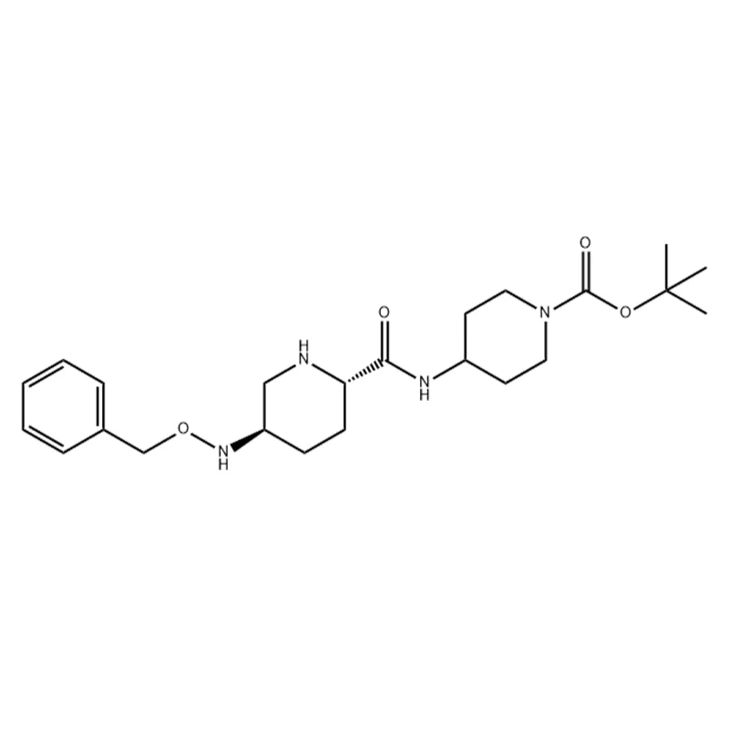 tert-butyl 4-((2S,5R)-5-((benzyloxy)amino)piperidine-2-carboxamido)piperidine-1-carboxylate